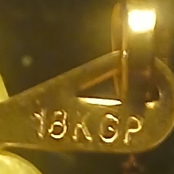 CHANEL  MATCHING NECKLACE AND PAIR  OF EARRINGS  ROSE GOLD 18 KT GP - Picture 5 of 5